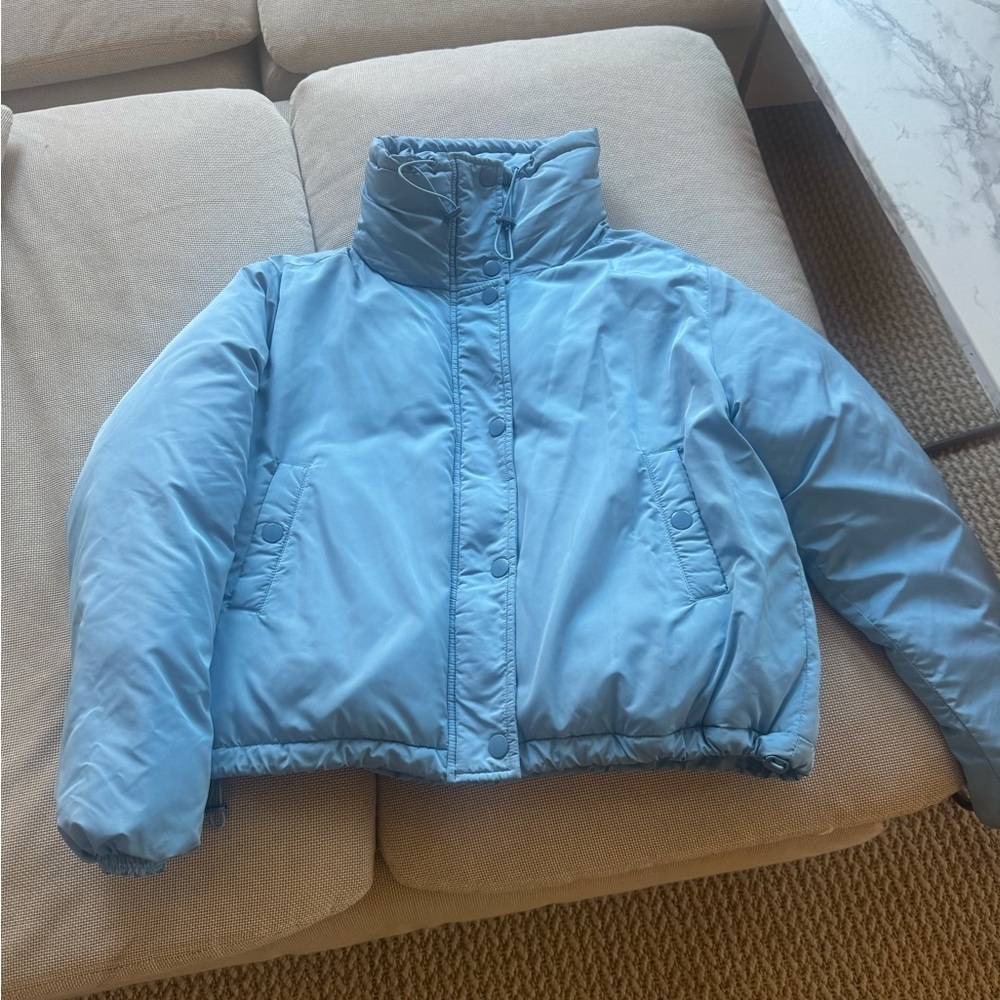 BDG Light Blue Puffer Jacket